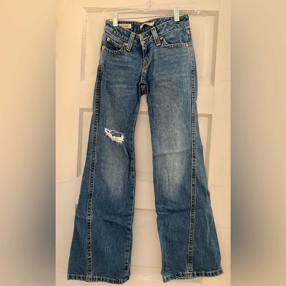 Levi's Noughties Bootcut Distressed Jeans - Size 23